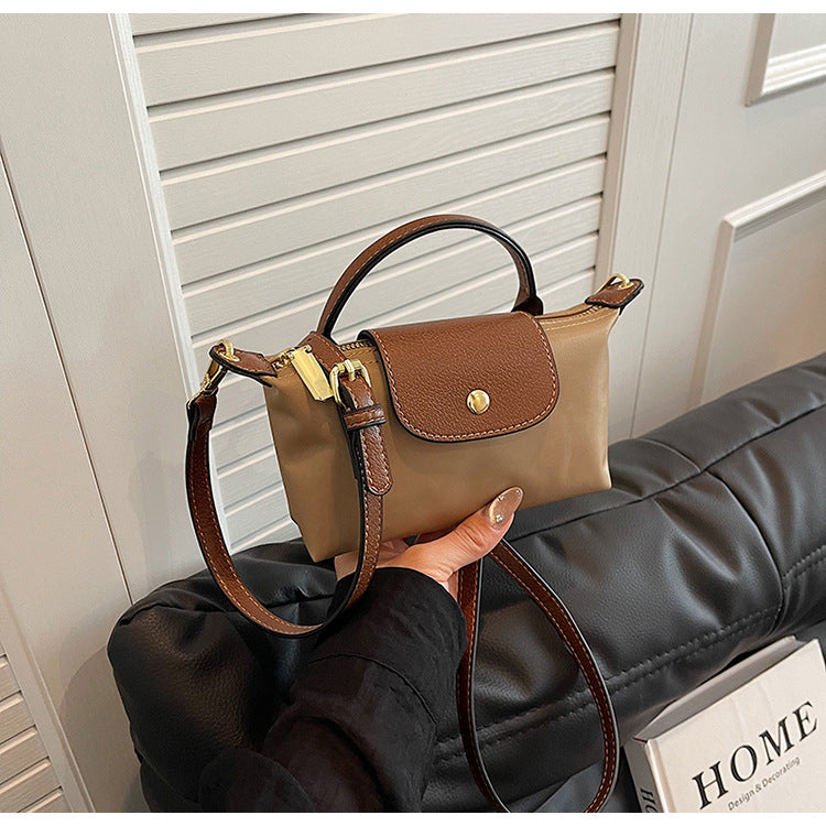 Retro Dragon Shoulder Crossbody Nylon Dumpling Bag for Women