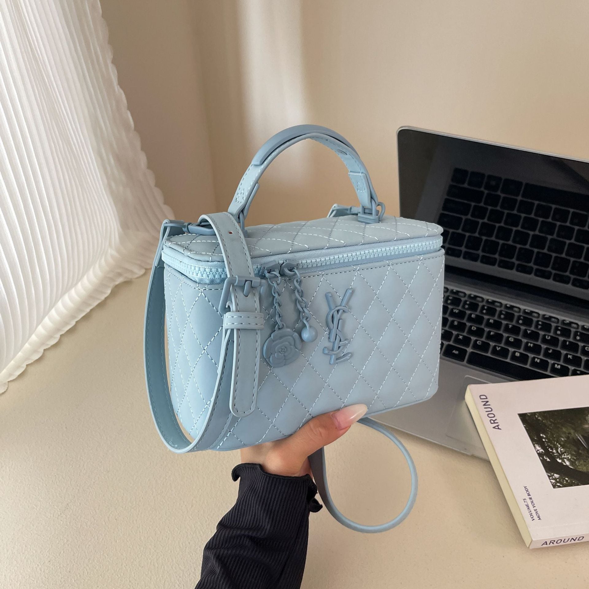 Light Luxury Poplar Forest Chain Messenger Box Bag