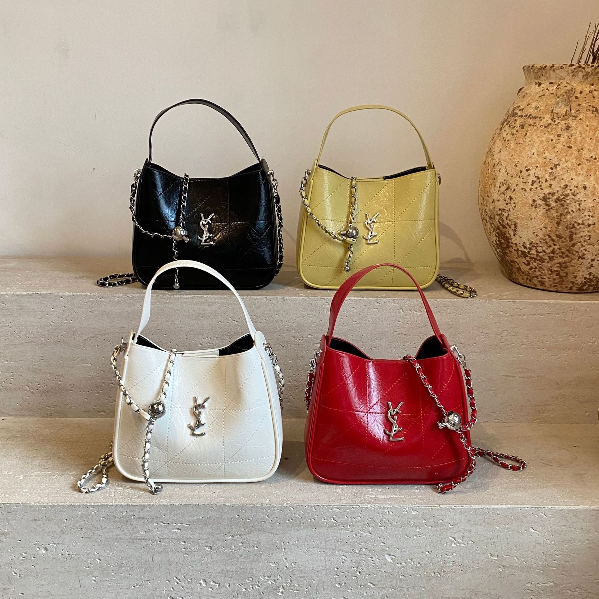 Light Luxury Embroidered Rhombus Chain Shoulder Messenger Bag