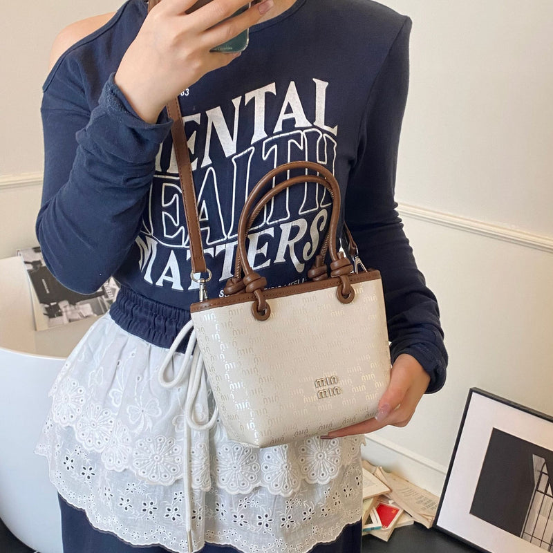 Light Luxury Vegetable Basket Bucket Bag Women Shoulder Bag
