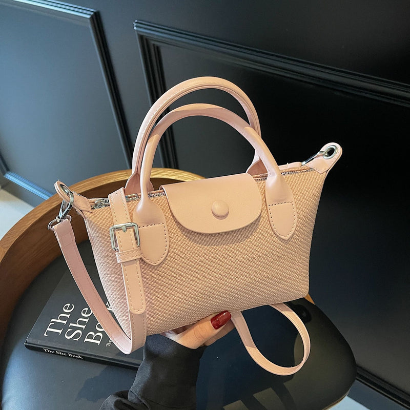 Niche Dragon Dumpling Bag Women's Contrast Shoulder Handbag