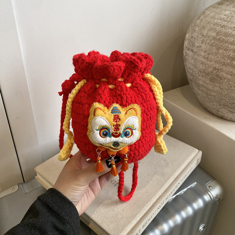 Cute Tiger Wool Crochet Lucky Bag Accessories