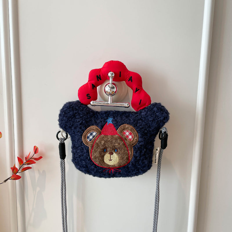 Cute Cartoon Plush Shoulder Phone Bag