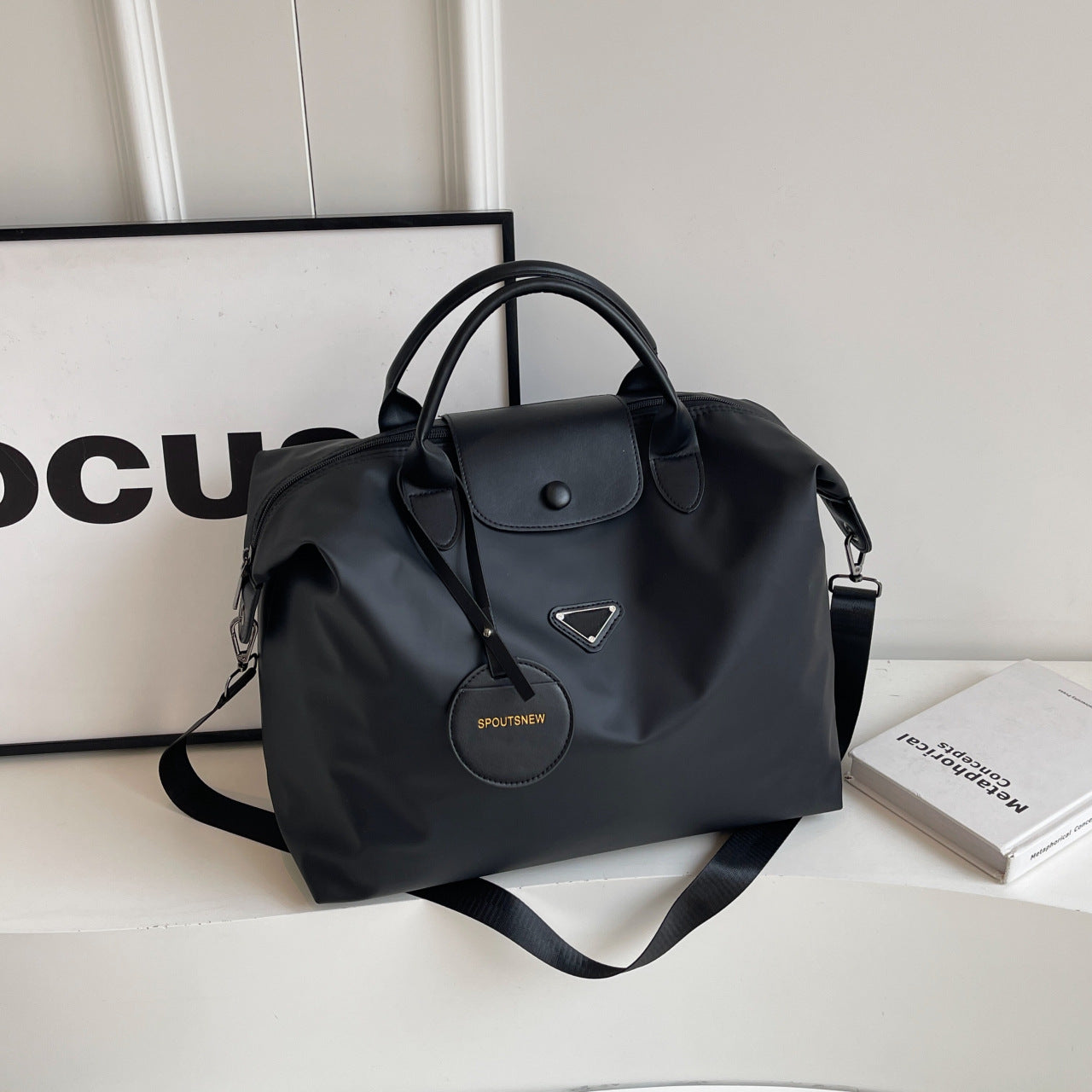 Large Capacity Oxford Tote Bag Shoulder Crossbody Handbag