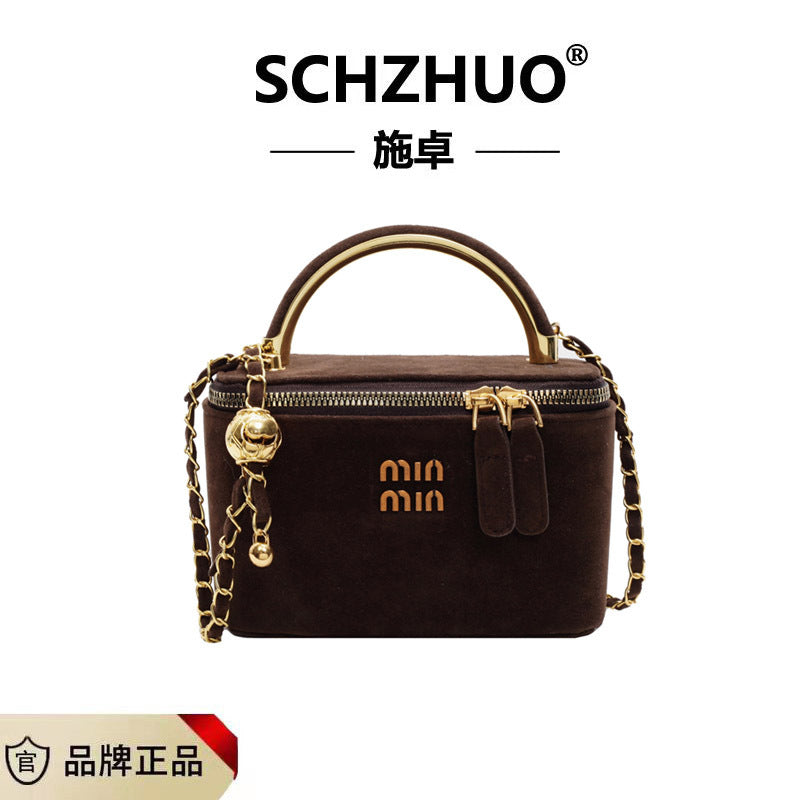 Matte Chain Square Crossbody Bag Niche Personalized Shoulder