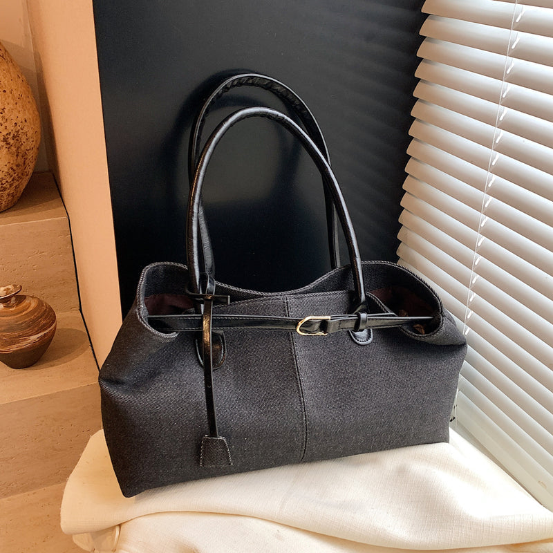 Denim Large-Capacity Tote Bag Women's Shoulder Handbag