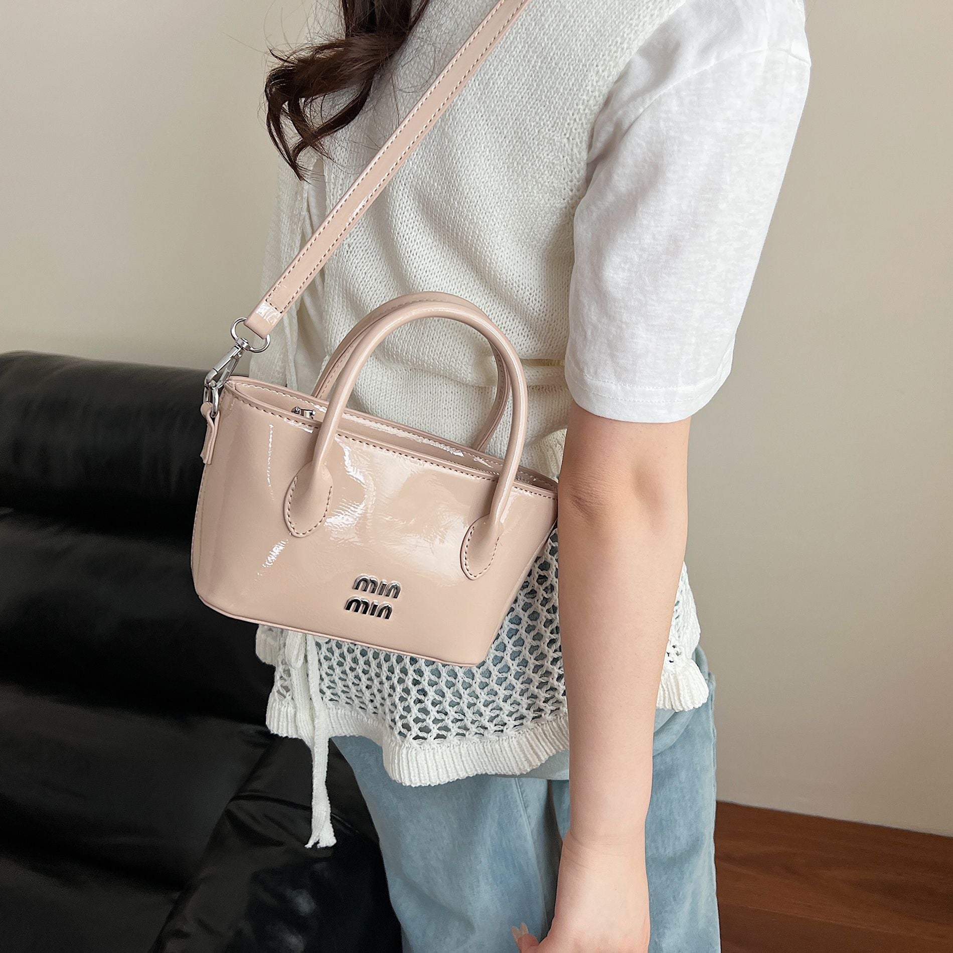 Miu Niche Luxury Bucket Shoulder Crossbody Bag for Women