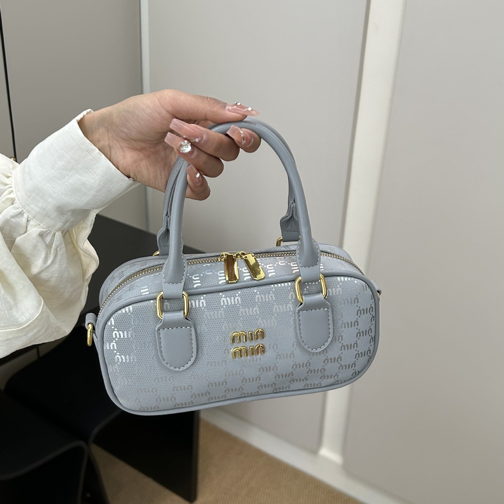 Luxury Texture Small Square Pillow Shoulder Bag