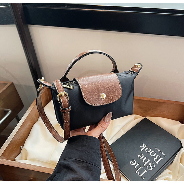 Retro Dragon Shoulder Crossbody Nylon Dumpling Bag for Women