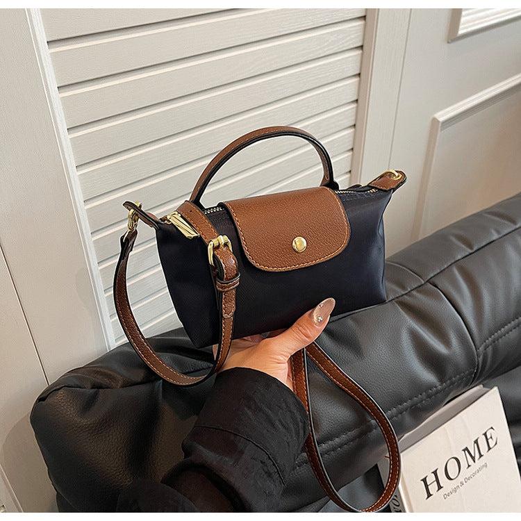Retro Dragon Shoulder Crossbody Nylon Dumpling Bag for Women