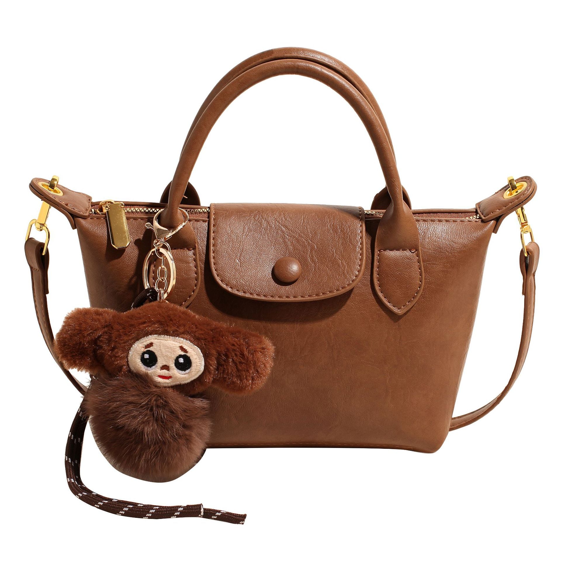Simple Pleated PU Dumpling Bag Luxury Shoulder Handbag