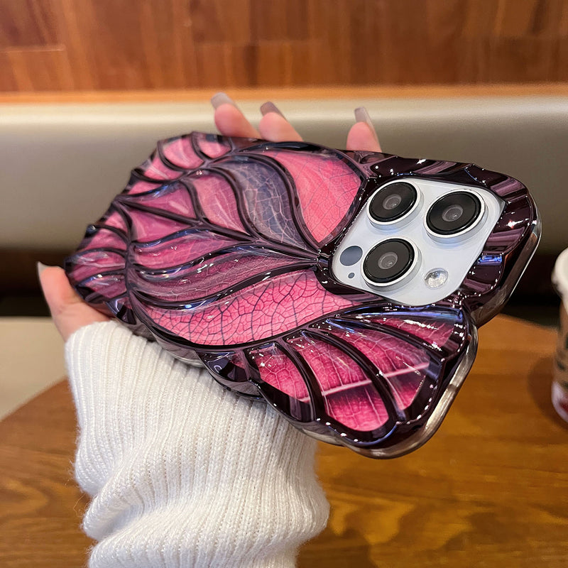 IPhone 17 Pro Max Luxury 3D Leaf Non-Slip Anti-Drop Case