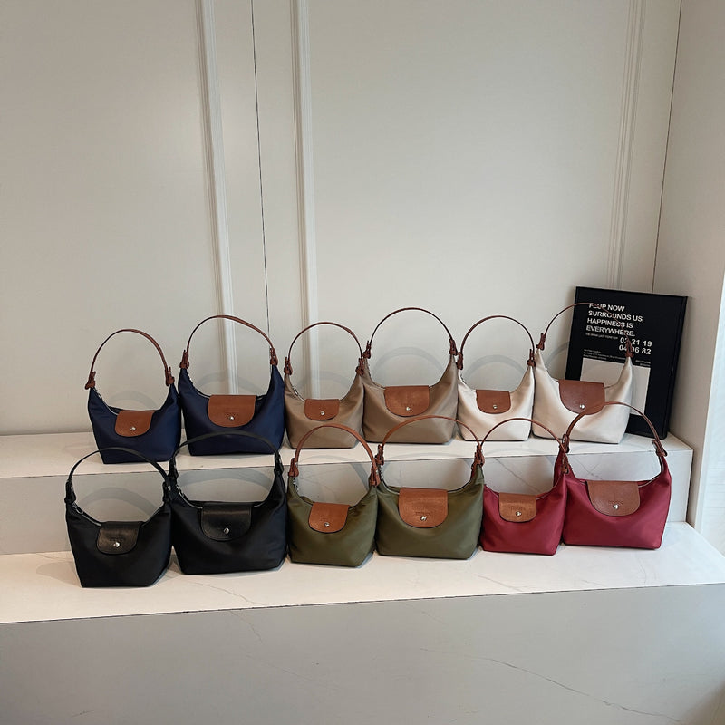 Waterproof Nylon Dumpling Crossbody Shoulder Commuter Bag