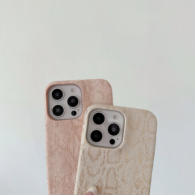 Light Luxury Python Leather iPhone 17 Pro Max Phone Case