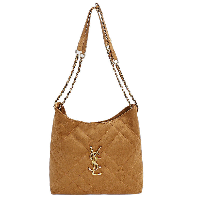 Poplar Forest Fragrant Wind Diamond Chain Shoulder Tote Bag