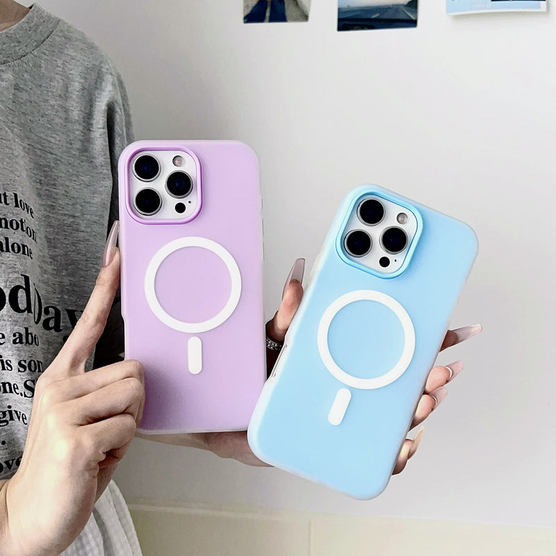 Magnetic Matte Jelly Case for iPhone 17 Pro Max & 16