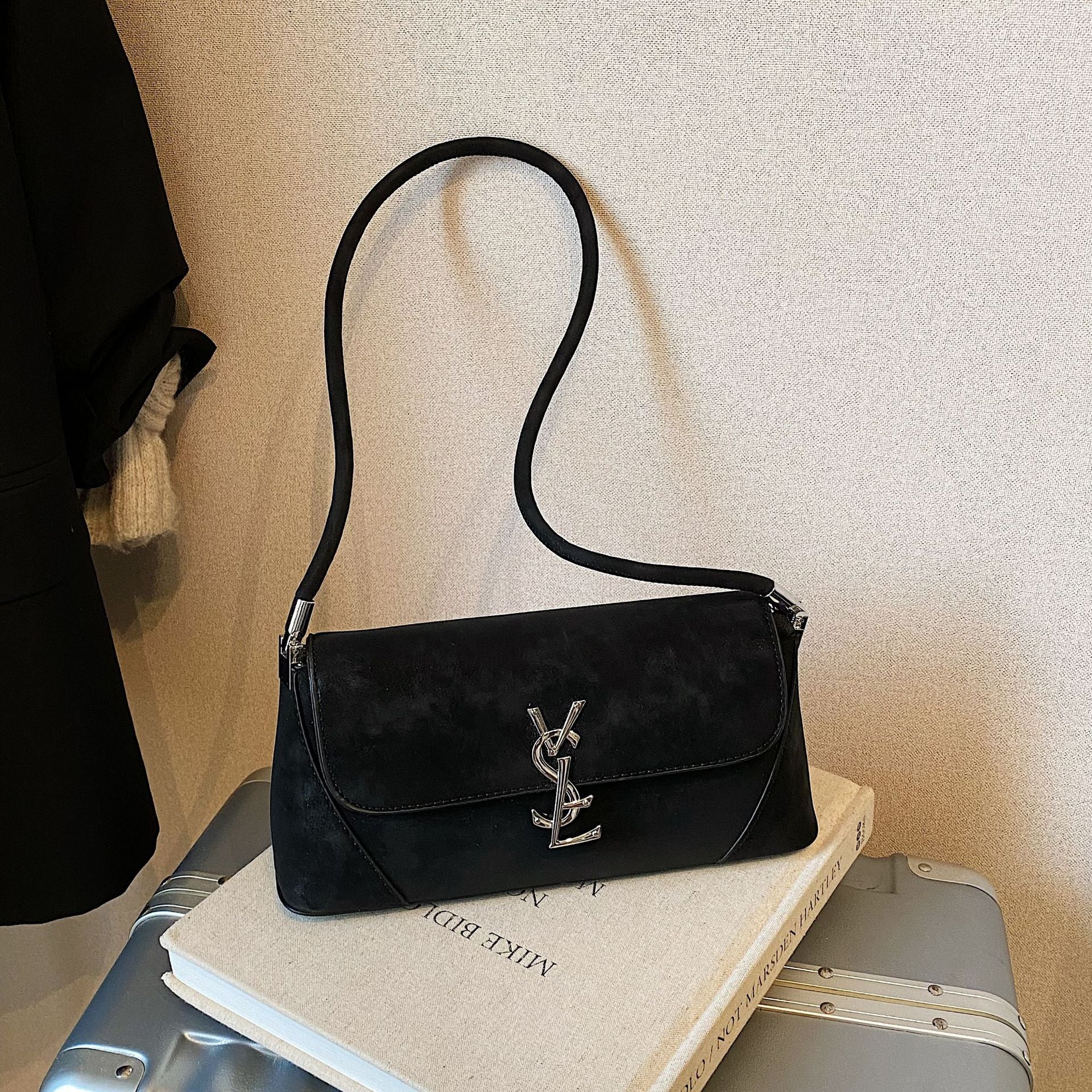 Luxury Poplar Forest Baguette Shoulder Chain Bag