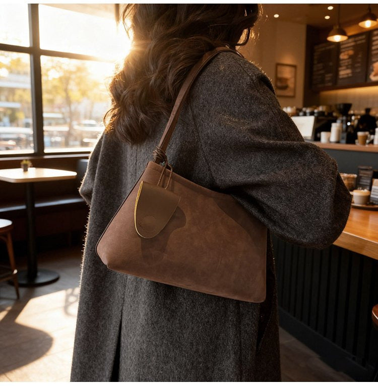 N Ins Niche Design Armpit Bag Simple Trendy Shoulder Matte Fashion Mother Child Handbag