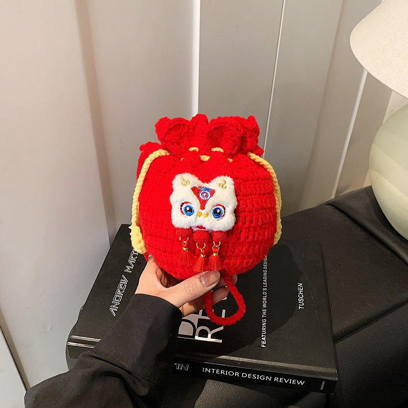 Cute Tiger Wool Crochet Lucky Bag Accessories