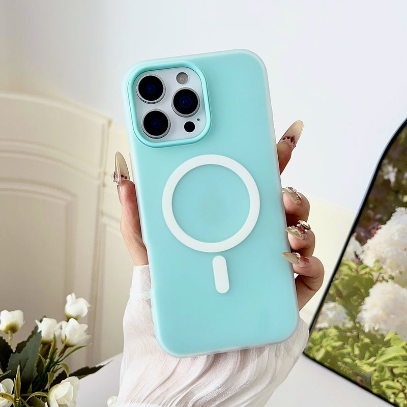 Magnetic Matte Jelly Case for iPhone 17 Pro Max & 16