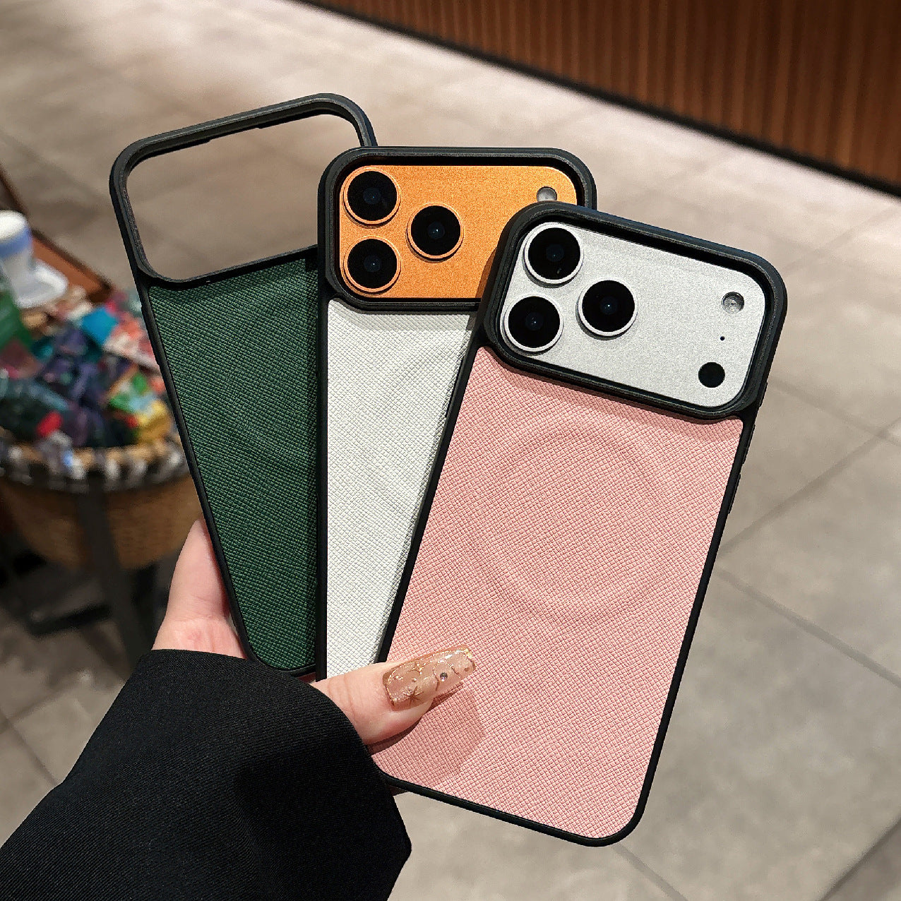 iPhone 17 Pro Max Strong Magnetic Cross Pattern Phone Case