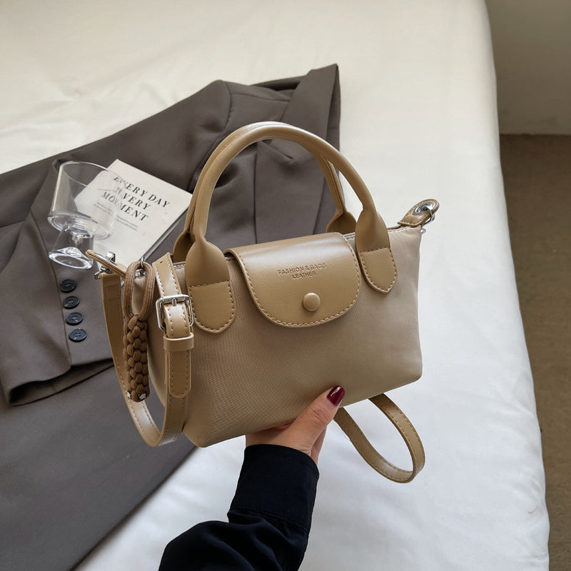 Oxford Cloth Dumpling Shoulder Bag Colorblock Handbag