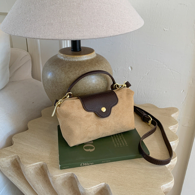 Suede Dumpling Shoulder Bag Women's Crossbody Handbag