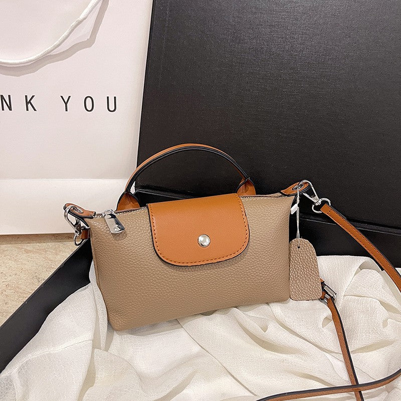 Genuine Leather Dragon Dumpling Crossbody Shoulder Bag