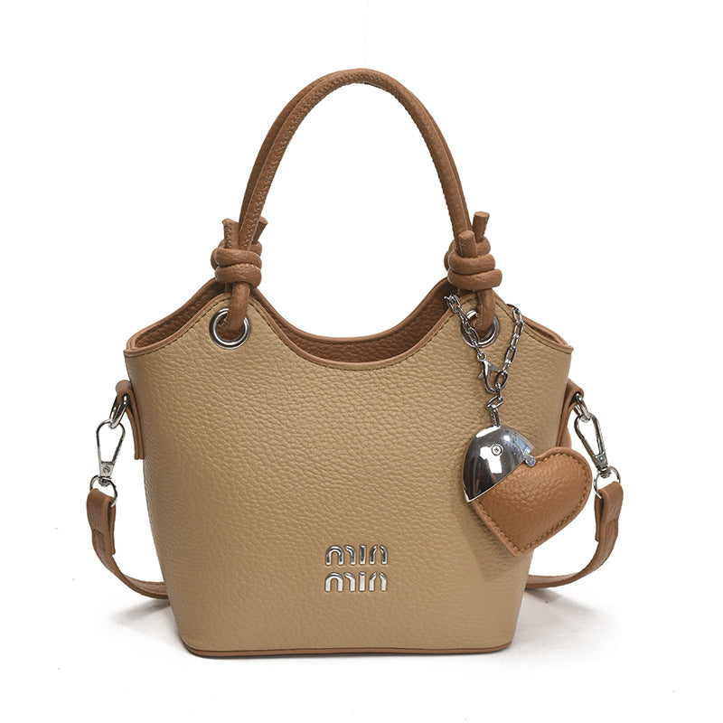 Miu Leisure Women's Bucket Bag Shoulder Messenger Handbag