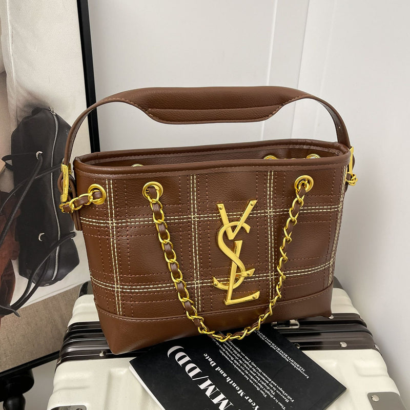 Poplar Forest Plaid Chain Shoulder Bag Light Luxury Fashion
