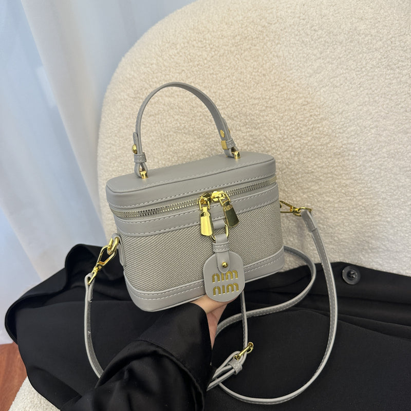 Light Luxury Retro Crossbody Shoulder Bag Contrasting Color