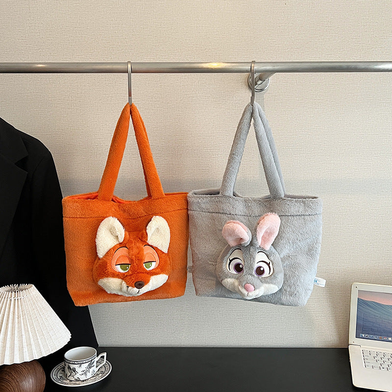 Cute Animal City Tote Bag Judy Nick Shoulder Bag
