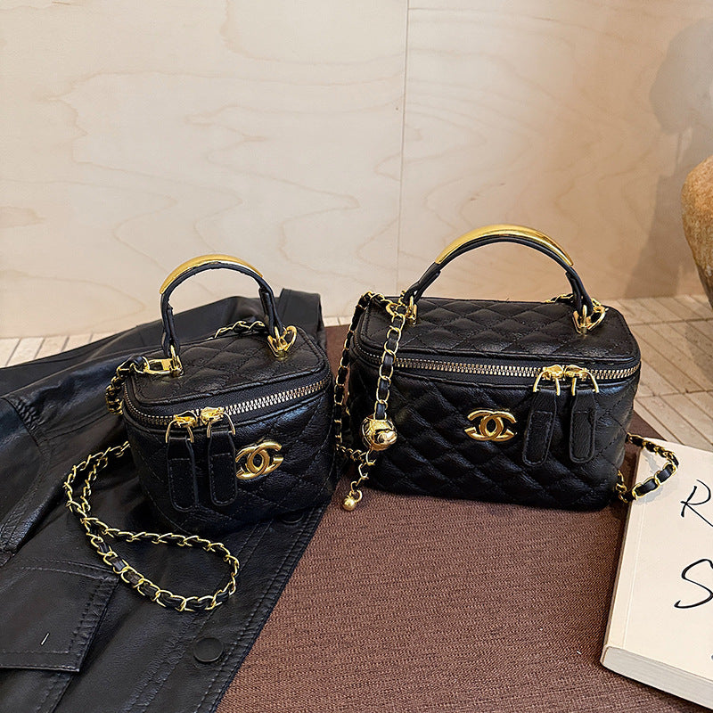 Women's Small Square Chain Shoulder Bag Rhombus Messenger