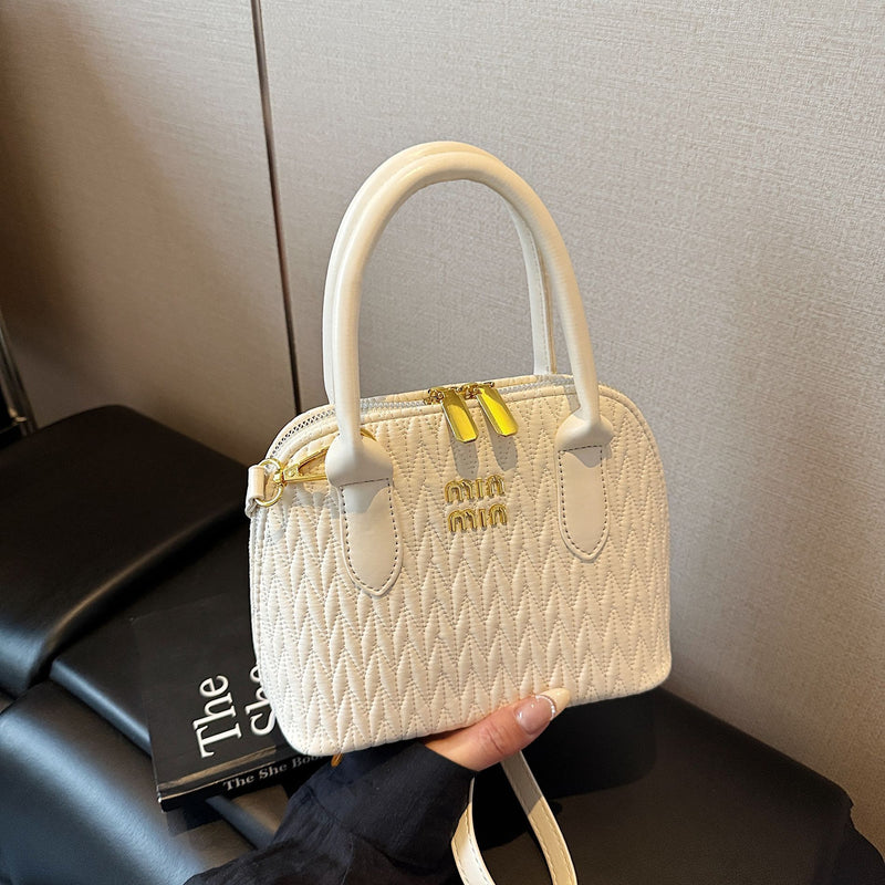Light Luxury Rhombus Women's Shoulder Messenger Shell Bag
