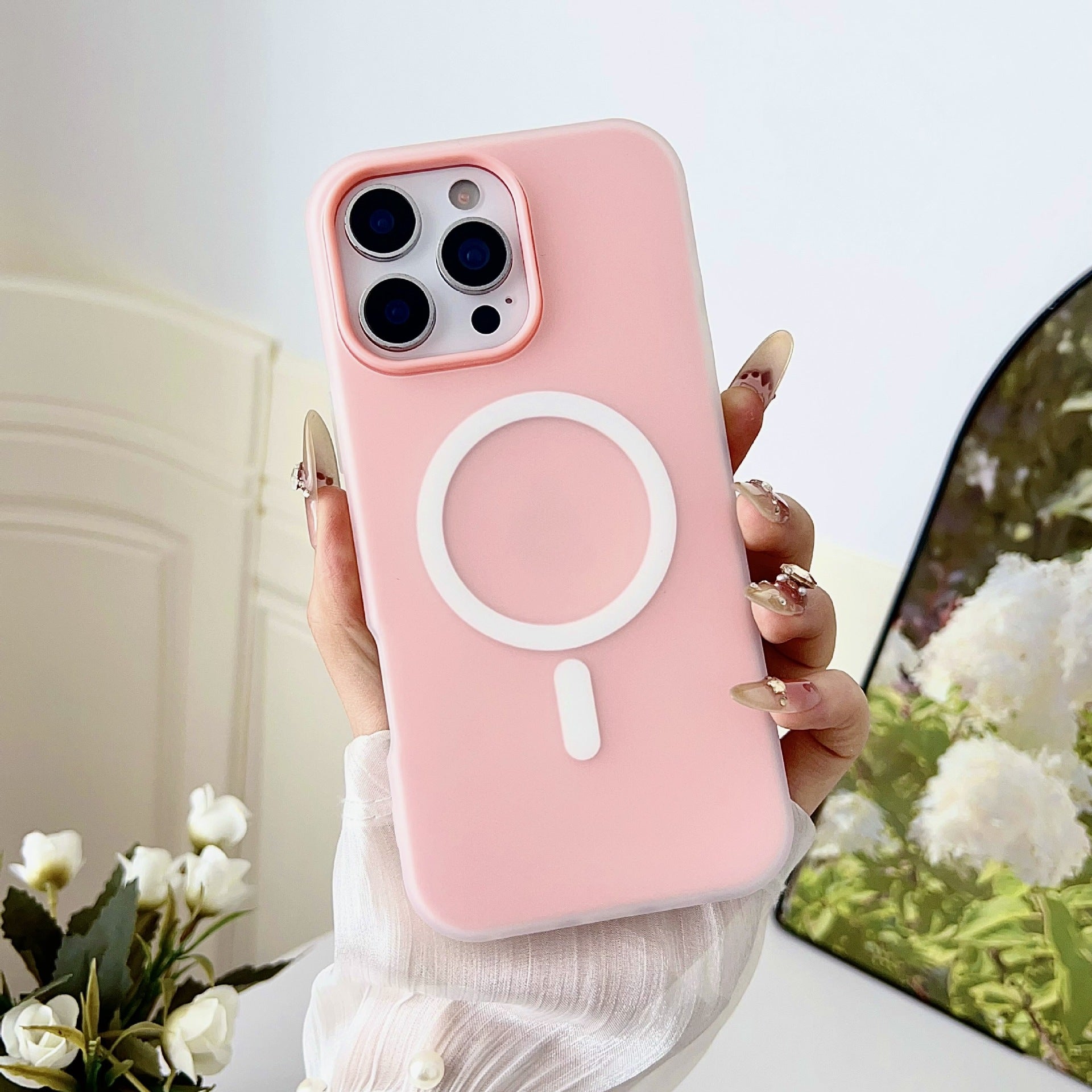 Magnetic Matte Jelly Case for iPhone 17 Pro Max & 16