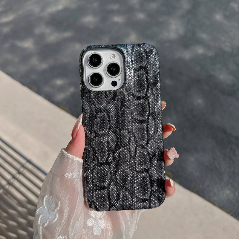Light Luxury Python Leather iPhone 17 Pro Max Phone Case