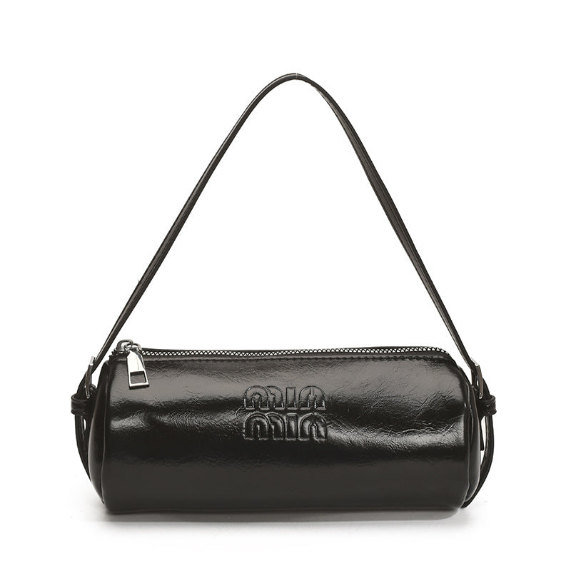 Luxury Retro Cylinder Shoulder Crossbody Bag for Women
