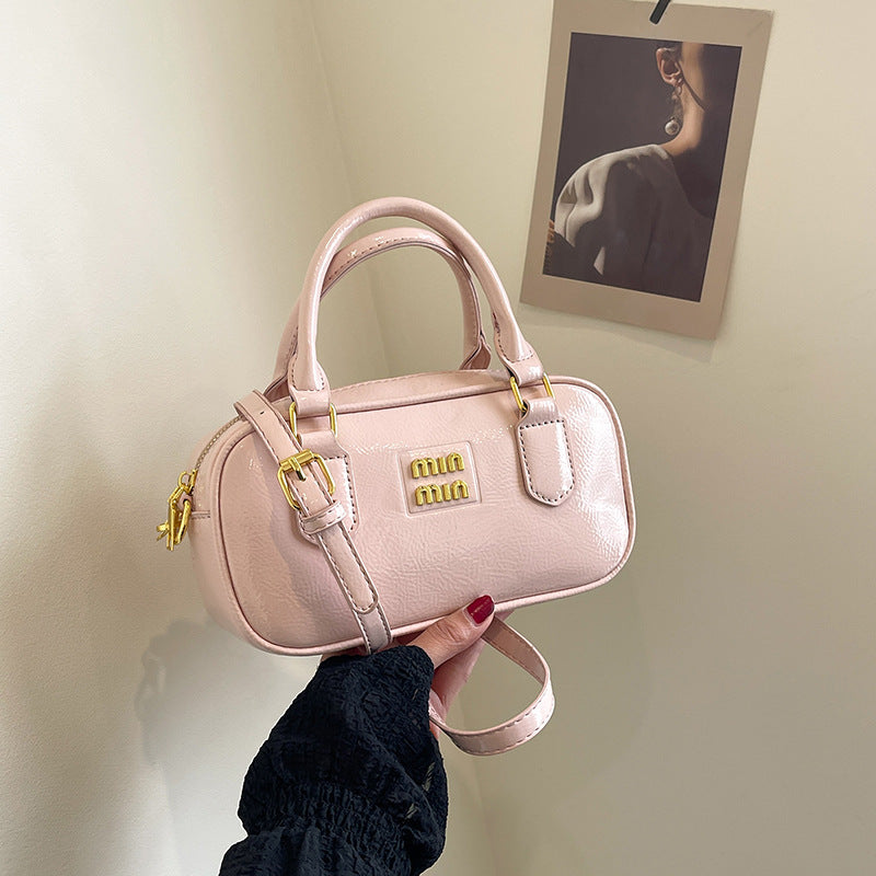 Women's Mini Bowling Pillow Bag Fashion Messenger Handbag