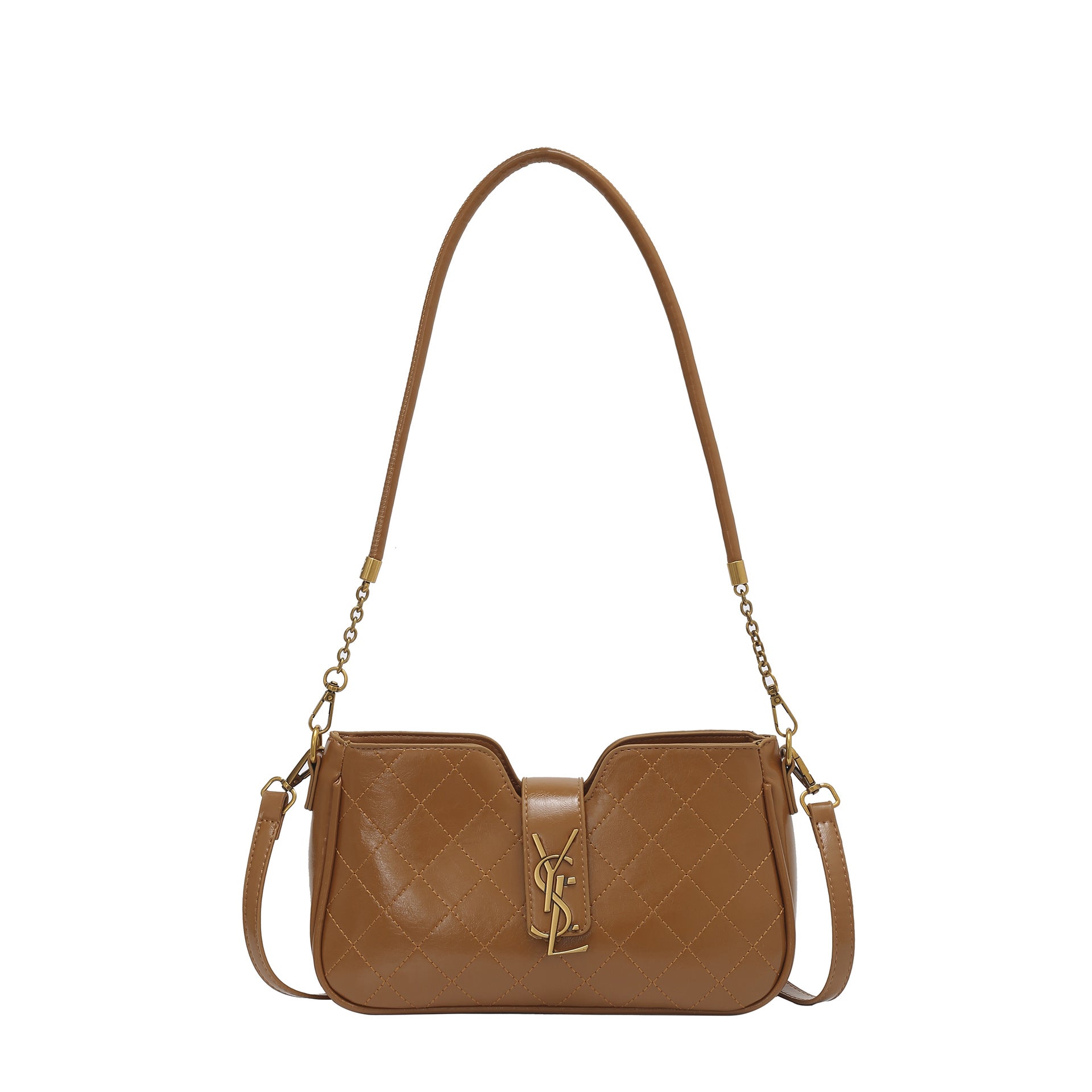 Light Luxury Embroidered Rhombus Chain Crossbody Shoulder Bag