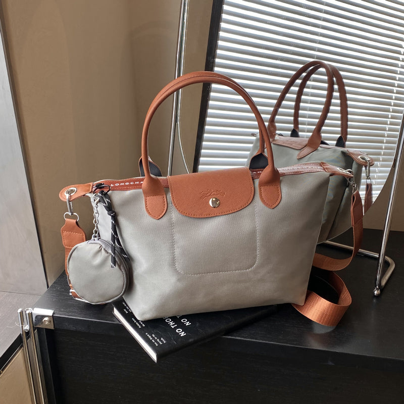 Simple Nylon Dragon Dumpling Bag Versatile Shoulder Handbag