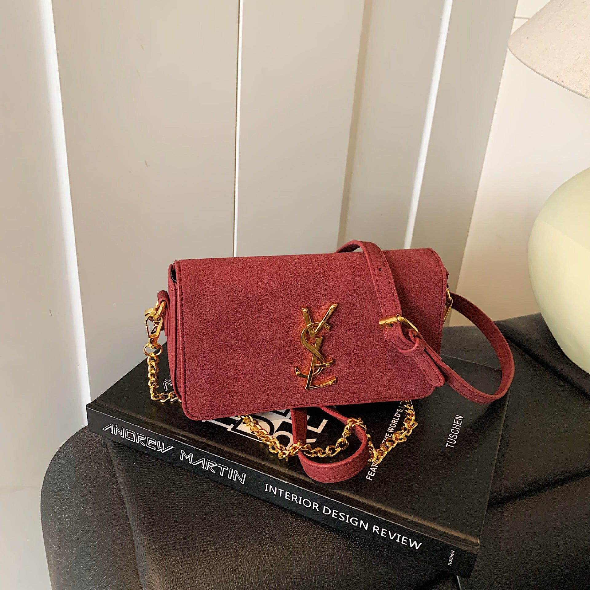 Frosted Poplar Forest Chain Shoulder Crossbody Bag Luxury