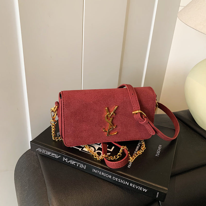 Frosted Poplar Forest Chain Shoulder Crossbody Bag Luxury