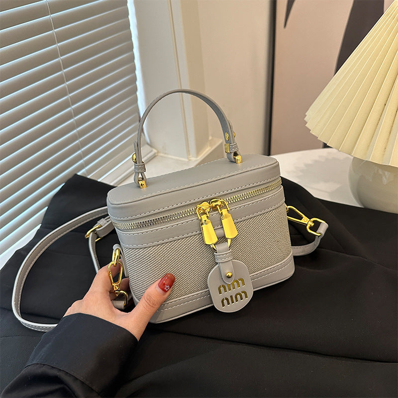 Light Luxury Retro Crossbody Shoulder Bag Contrasting Color