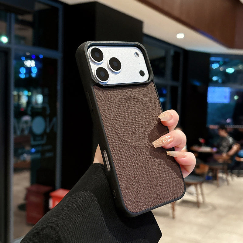 iPhone 17 Pro Max Strong Magnetic Cross Pattern Phone Case