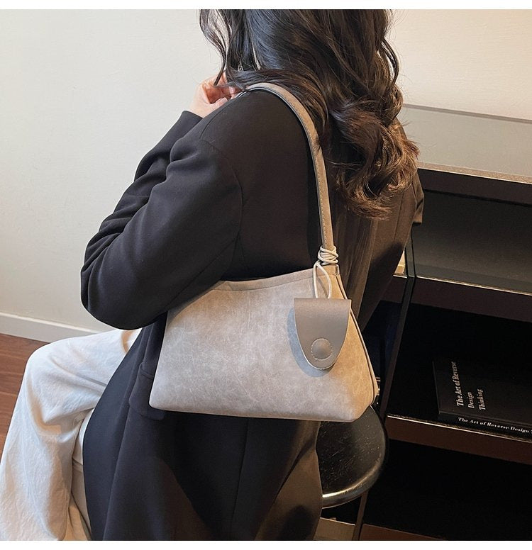 N Ins Niche Design Armpit Bag Simple Trendy Shoulder Matte Fashion Mother Child Handbag
