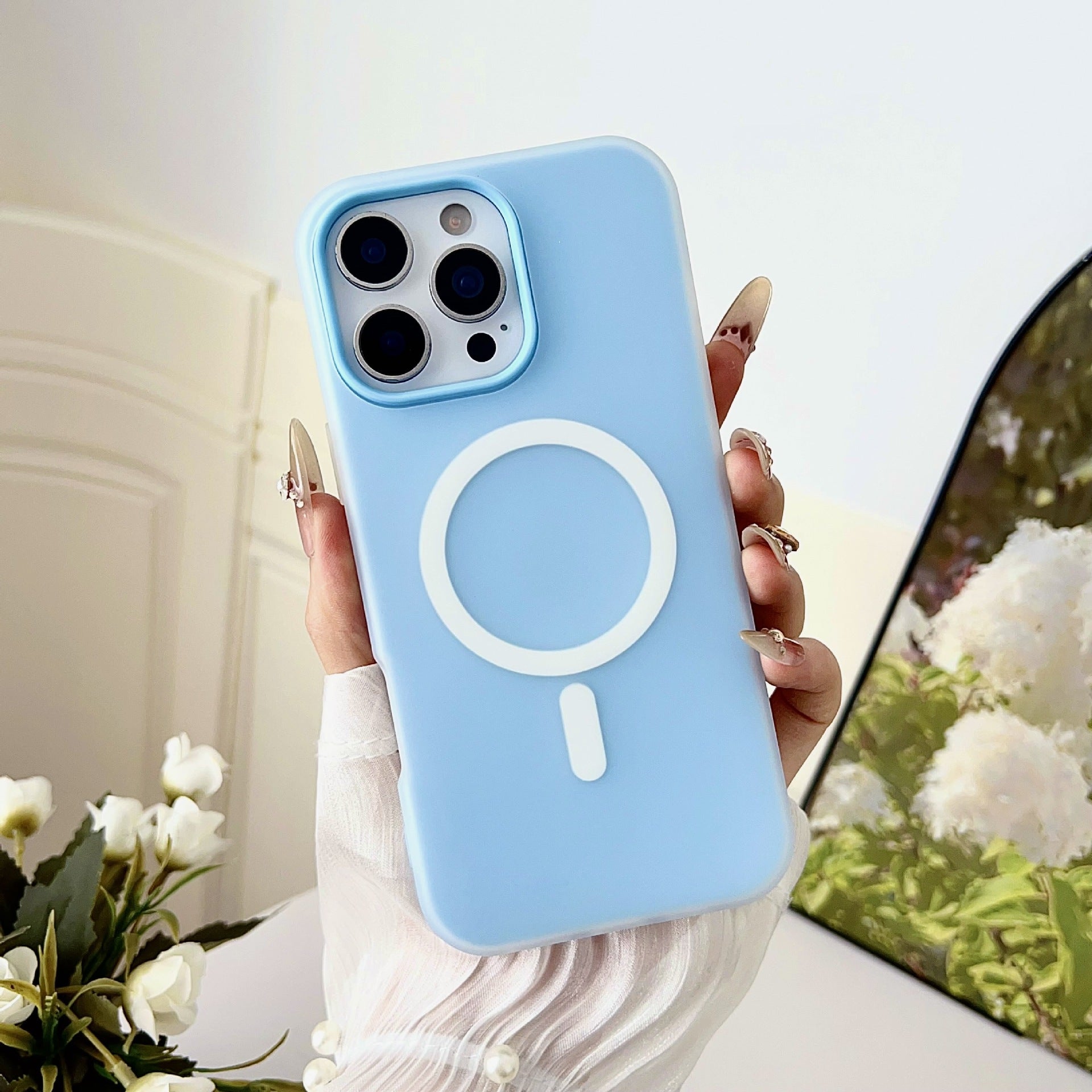 Magnetic Matte Jelly Case for iPhone 17 Pro Max & 16