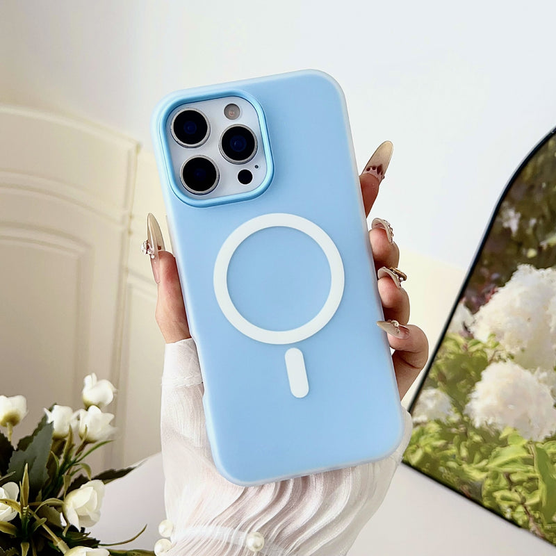 Magnetic Matte Jelly Case for iPhone 17 Pro Max & 16