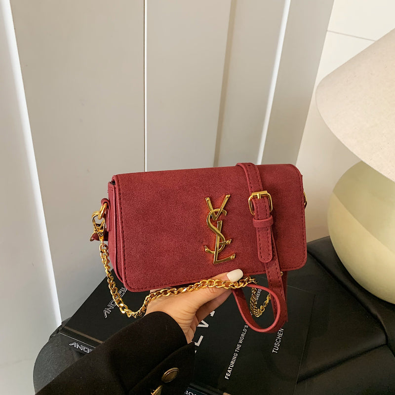 Frosted Poplar Forest Chain Shoulder Crossbody Bag Luxury