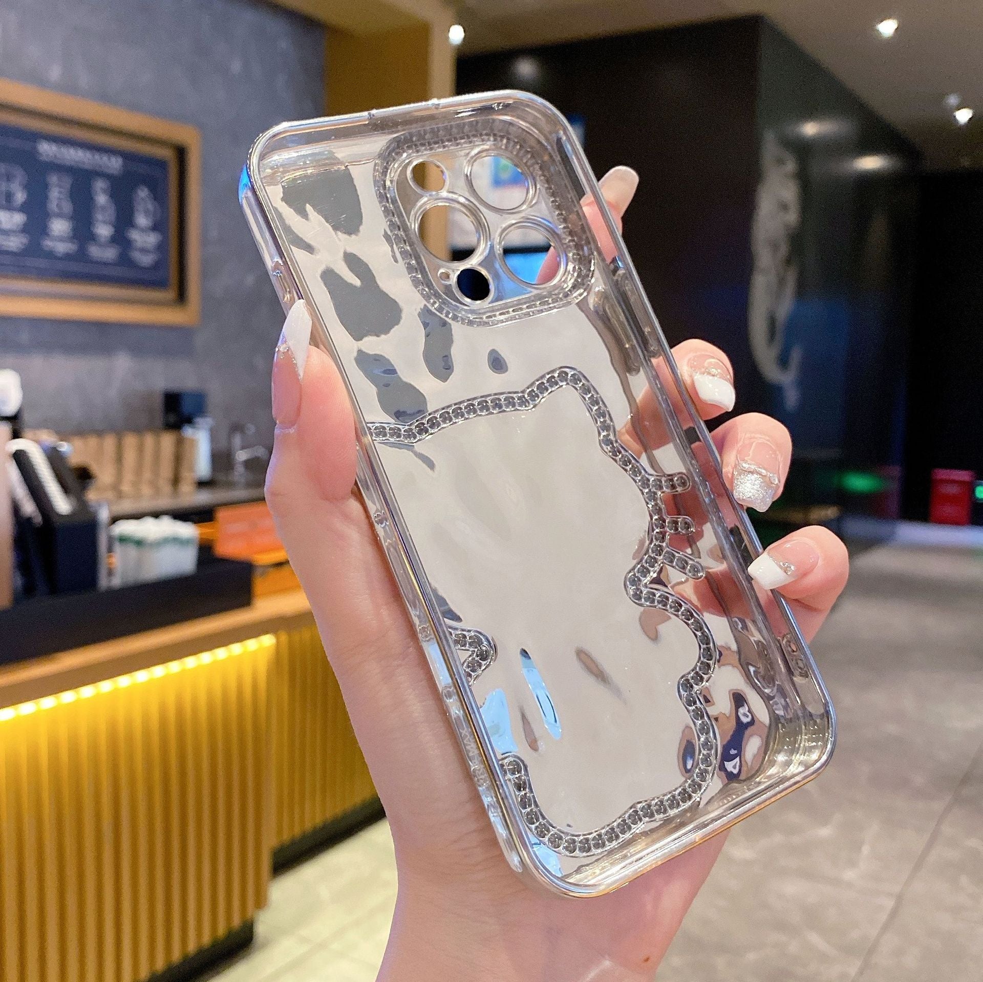 Laser Butterfly Diamond Mirror iPhone 17 Pro Max Case
