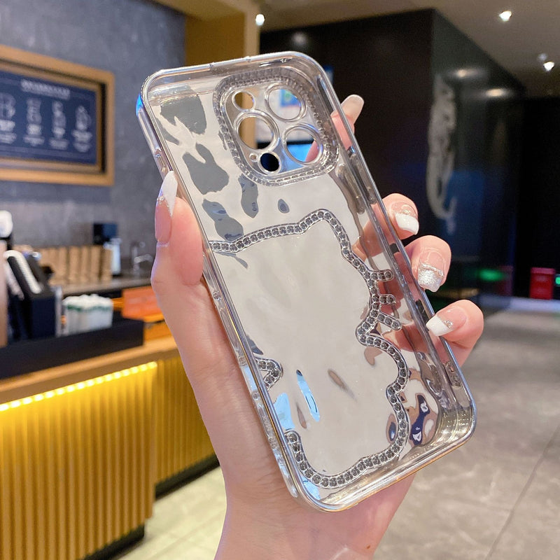 Laser Butterfly Diamond Mirror iPhone 17 Pro Max Case